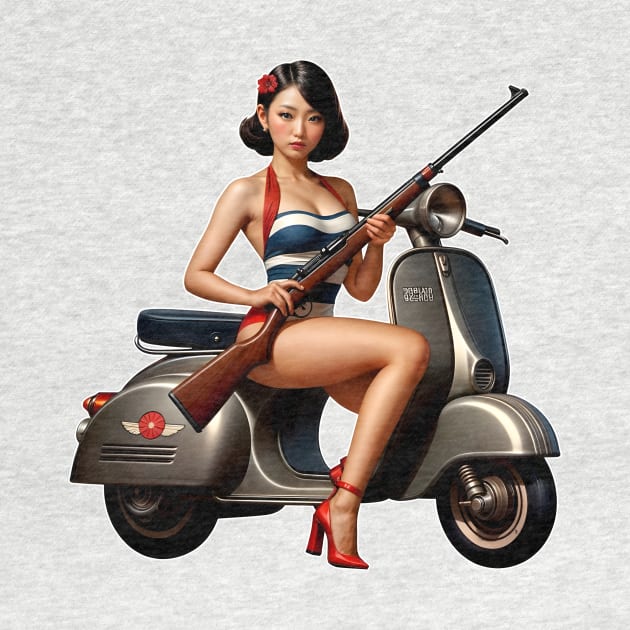 Scooter Girl by Rawlifegraphic